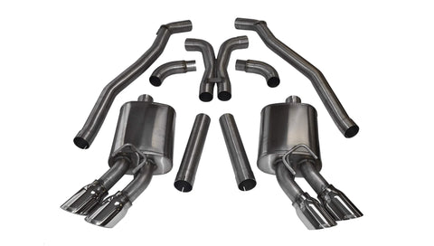 Corsa 2012 - 2015 Chevrolet Camaro Coupe ZL1 6.2L V8 Polished Sport Cat-Back + X Pipe Exhaust