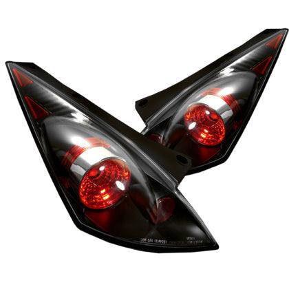 Spyder Nissan 350Z 03-05 Euro Style Tail Lights Black ALT-YD-N350Z02-BK - GUMOTORSPORT