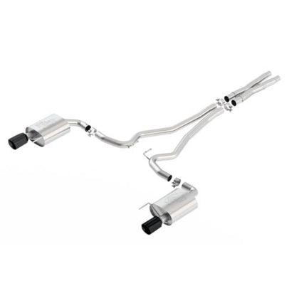 Ford Racing 2015-2017 Mustang 5.0L Sport Cat-Back Exhaust System Black Chrome - GUMOTORSPORT