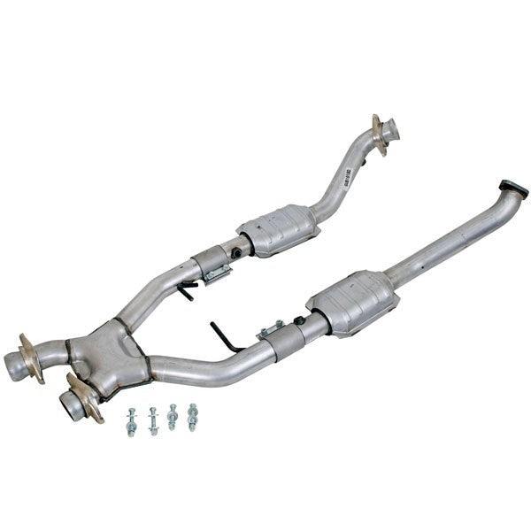 BBK 96-98 Mustang 4.6 Cobra High Flow X Pipe With Catalytic Converters - 2-1/2