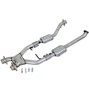 BBK 96-98 Mustang 4.6 Cobra High Flow X Pipe With Catalytic Converters - 2-1/2