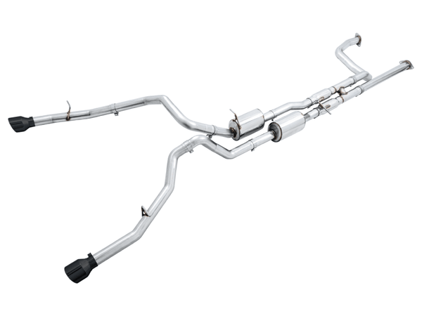 AWE Tuning 2021 RAM 1500 TRX 0FG Cat-Back Exhaust - Diamond Black Tips - GUMOTORSPORT