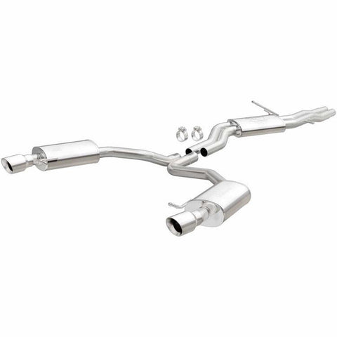 MagnaFlow Sys Touring Catback Exhaust 12-15 Audi A6 / A7 3.0L V6 SS 2.5in Dual Split Rear Ext 4in Tips - GUMOTORSPORT