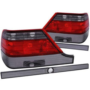 ANZO 1995-1999 Mercedes Benz S Class W140 Taillights Red/Smoke - GUMOTORSPORT