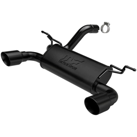 MagnaFlow 2018+ Jeep Wrangler 3.6L Dual Black Tip Axle-Back Exhaust - GUMOTORSPORT