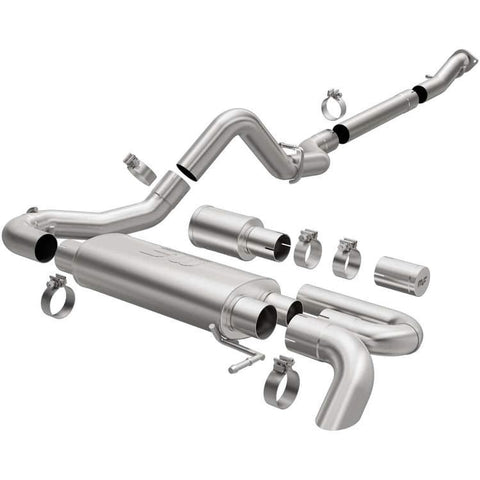 MagnaFlow 2021+ Ford Bronco Overland Series Cat-Back Exhaust w/ Single Straight Driver Exit- No Tip - GUMOTORSPORT