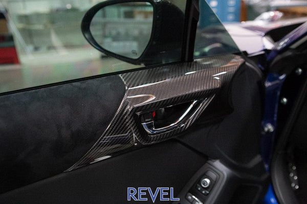 Revel GT Dry Carbon 2022 Toyota GR8 / Subaru BRZ Carbon Door Trim Covers - 2 Pieces - GUMOTORSPORT