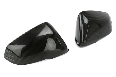 OLM Carbon Fiber Full Mirror Covers w/ No Turn Signal Hole - Subaru WRX / STI 2015 - 2020 - GUMOTORSPORT