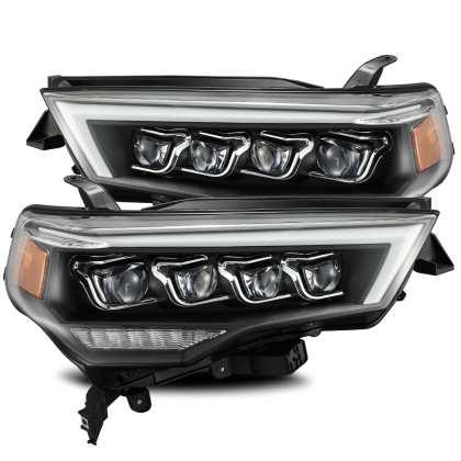 AlphaRex 14-20 Toyota 4Runner NOVA LED Projector Headlights Plank Style Black w/Activation Light - GUMOTORSPORT