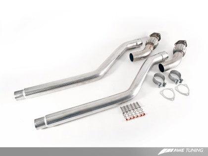 AWE Tuning Audi B8 3.0T Non-Resonated Downpipes for S4 / S5 - GUMOTORSPORT