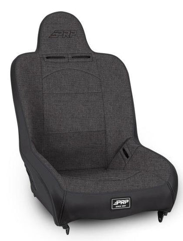 PRP Premier High Back Suspension Seat (Two Neck Slots) - All Grey - GUMOTORSPORT