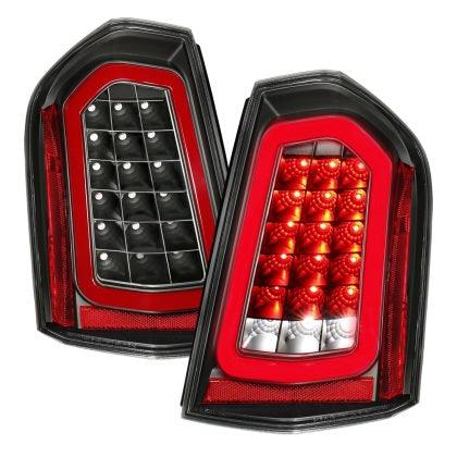 ANZO 11-14 Chrysler 300 LED Taillights Black w/ Sequential - GUMOTORSPORT