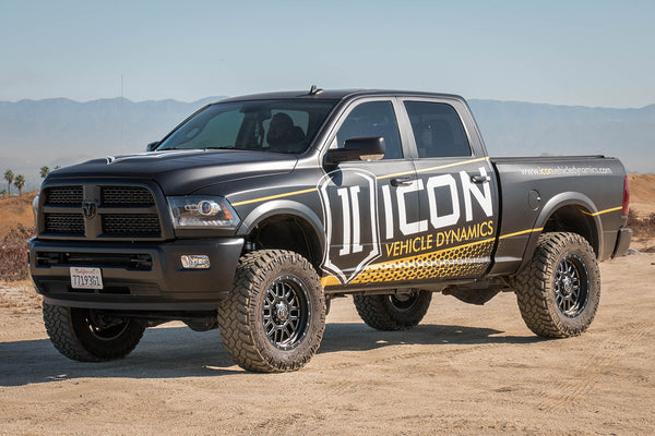 ICON Alpha 17x8.5 6x5.5 ( 6x139.7 ) 0mm Offset 4.75in BS 106.1mm Bore Satin Black Wheel