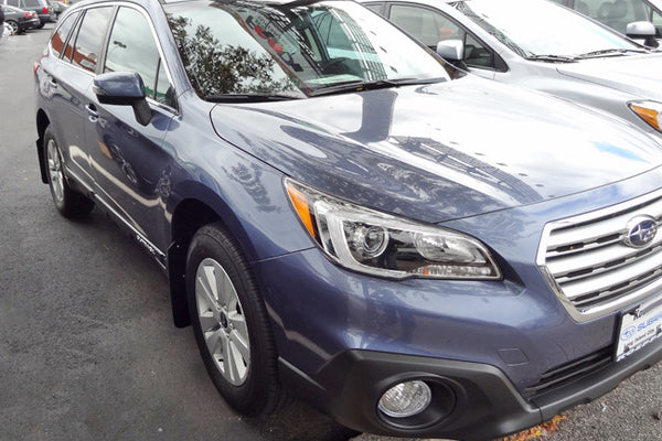 Rally Armor 2015 - 2019 Subaru Outback Black UR Mud Flap w/ Silver Logo