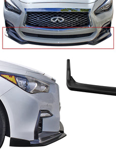 Stillen 2018-2021 Infiniti Q50 Front Splitter - Sport - [Matte Black] - KB11240