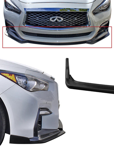 Stillen 2018-2021 Infiniti Q50 Front Splitter - Sport - [Matte Black] - KB11240