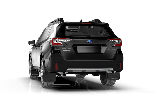 Rally Armor 2020 - 2023 Subaru Outback Black UR Mud Flap w/ Silver Logo