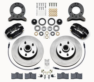 Wilwood Forged Dynalite-M Front Kit 11.30in 1 PC Rotor&Hub 1965-1969 Mustang Disc & Drum Spindle - GUMOTORSPORT