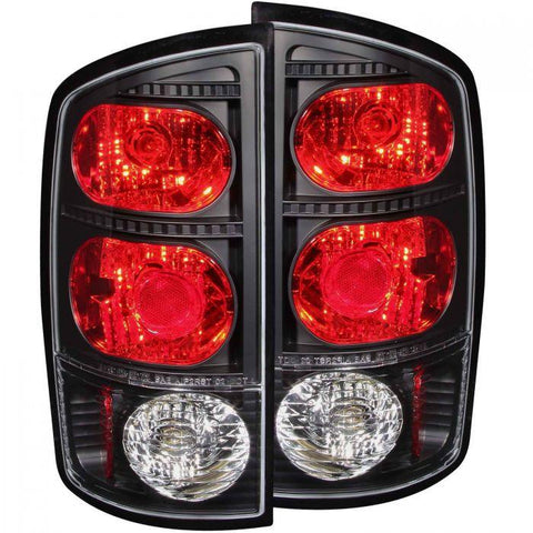 ANZO 2002-2005 Dodge Ram 1500 Taillights Black - GUMOTORSPORT