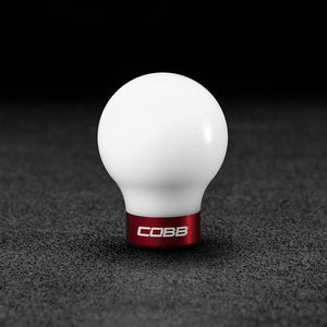 COBB Tuning Delrin Shift Knob White/Red 6MT - Subaru 6MT Models (inc. 2004+ STI / 2015+ WRX) - GUMOTORSPORT