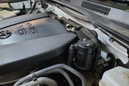 JLT 2016+ Toyota Tacoma 3.5L Driver Side Oil Separator 3.0 - Black Anodized - GUMOTORSPORT