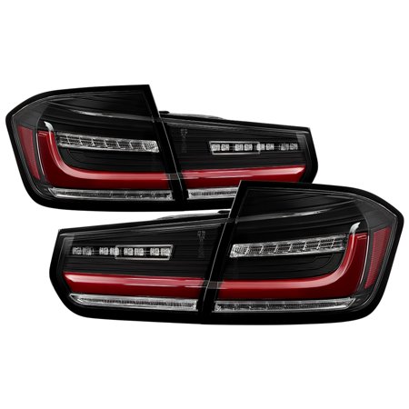 Spyder BMW 3 Series F30 2012-2018 Full LED Tail Lights (ALT-YD-BMWF3012-SEQ-BK) - Black