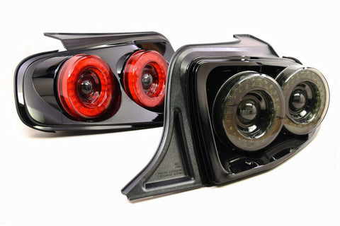 Morimoto Ford Mustang ( 2013 - 2014 ): XB LED Tail Lights ( Red / Smoked )