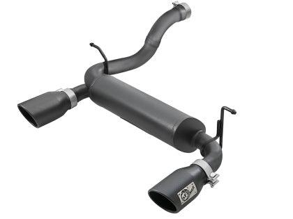 aFe Rebel Series 2.5in 409 SS Axle-Back Exhaust w/ Black Tips 2018+ Jeep Wrangler (JL) V6 3.6L - GUMOTORSPORT