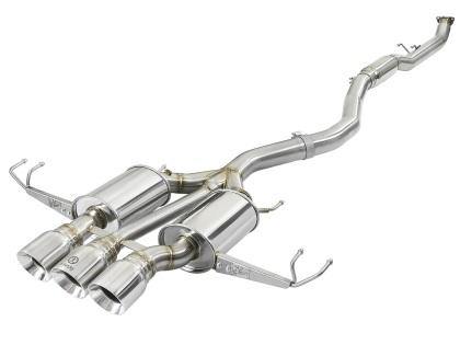 aFe Takeda 3in 304 SS Cat-Back Exhaust w/ Tri-Polished Tips 17-18 Honda Civic Type R L4 2.0L (t) - GUMOTORSPORT