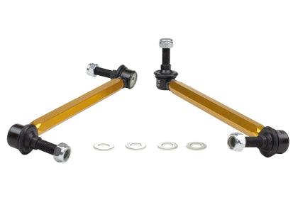 Whiteline 05-14 Mustang Coupe 8cyl (Inc Shelby GT/ GT500) Front Swaybar Link Kit H/Duty Adj Steel Ball - GUMOTORSPORT