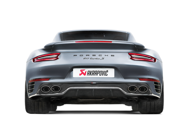 Akrapovic 2016 - 2019 Porsche 911 Turbo/Turbo S (991.2) Rear Carbon Fiber Diffuser - High Gloss