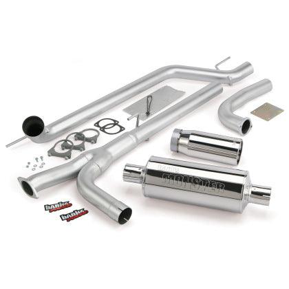 Banks Power 2004 - 2015 Nissan 5.6L Titan (All) Monster Exhaust System - SS Single Exhaust w/ Chrome Tip - GUMOTORSPORT