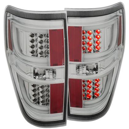 ANZO 2009-2013 Ford F-150 LED Taillights Chrome - GUMOTORSPORT