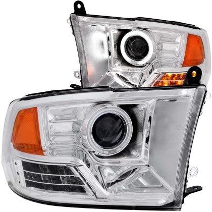 ANZO 2009 -2018 Dodge Ram 1500 / 2010 - 2018 Ram 2500/3500 Headlights w/ Halo Chrome (CCFL) ( For non projector models) - GUMOTORSPORT