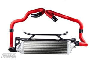 Turbo XS FMIC 2015-2021 Subaru STi - Wrinkle Red Pipes - GUMOTORSPORT