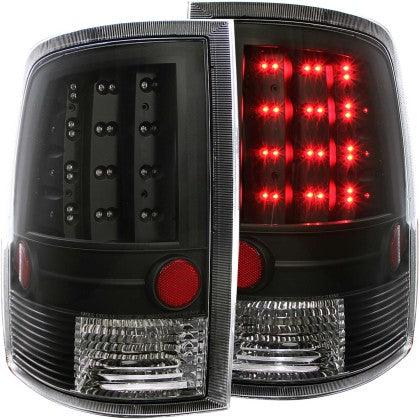 ANZO 2009-2015 Dodge Ram 1500 LED Taillights Black - GUMOTORSPORT