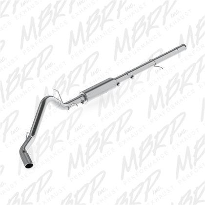 MBRP 3.5" Cat Back,  Single Side Exit, T409 2014 -2018  Chevy/GMC 1500 Silverado/ Sierra 6.2L V8-one-piece driveshaft only - GUMOTORSPORT