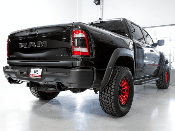 AWE Tuning 2021 RAM 1500 TRX 0FG Cat-Back Exhaust - Diamond Black Tips - GUMOTORSPORT