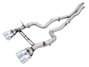 AWE Tuning BMW F8X M3/M4 Track Edition Catback Exhaust - Chrome Silver Tips - GUMOTORSPORT