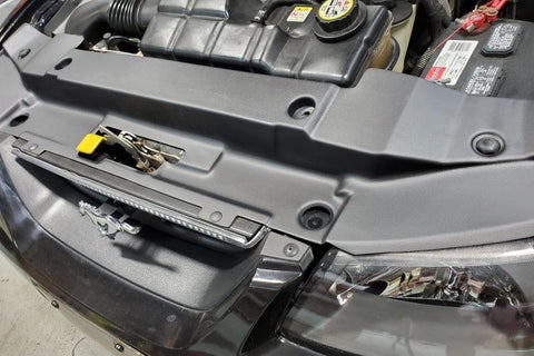JLT 99-04 Ford Mustang Black Textured Radiator Support Cover - GUMOTORSPORT