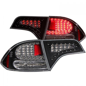 ANZO 2006-2011 Honda Civic LED 4 Door Taillights Black - GUMOTORSPORT