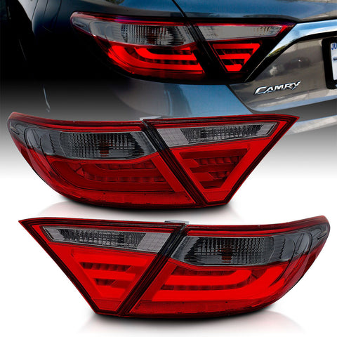 ANZO 2015 - 2017 Toyota Camry LED Taillights Smoke