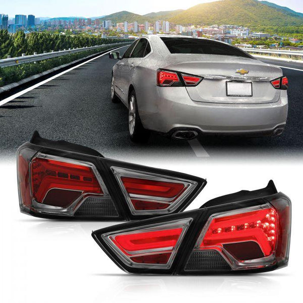 ANZO 2014 - 2018 Chevrolet Impala LED Taillights Smoke - GUMOTORSPORT