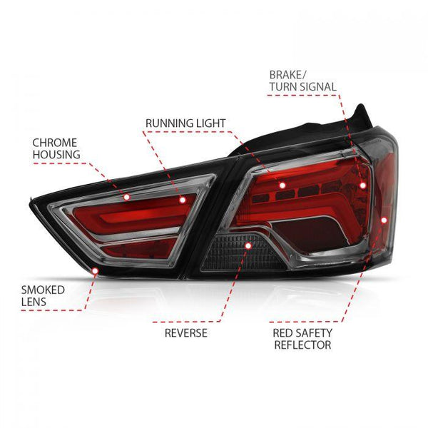 ANZO 2014 - 2018 Chevrolet Impala LED Taillights Smoke - GUMOTORSPORT