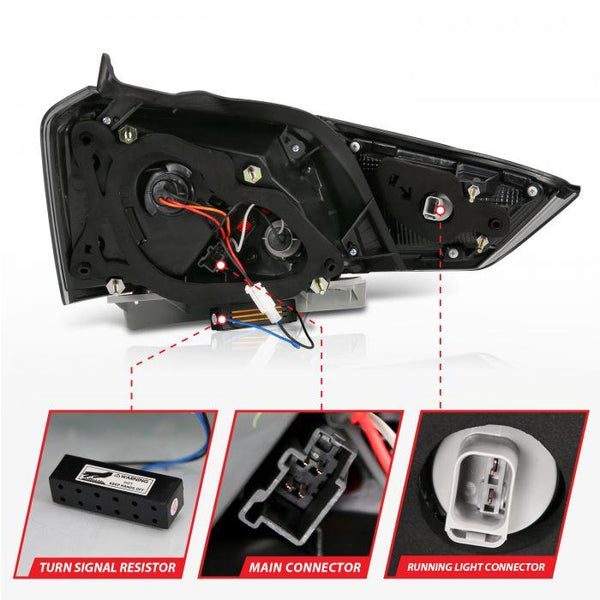 ANZO 2014 - 2018 Chevrolet Impala LED Taillights Smoke - GUMOTORSPORT