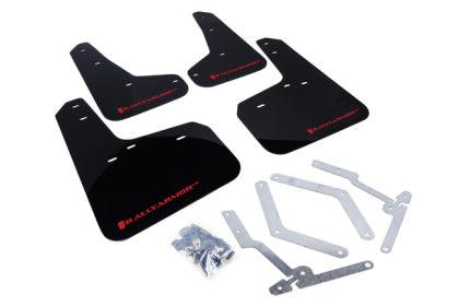 Rally Armor 13+ Ford Focus ST Black Mud Flap w/ Red Logo - GUMOTORSPORT