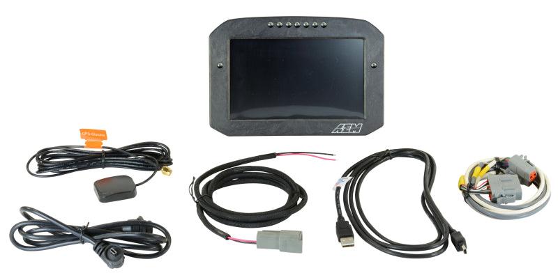 AEM CD-7LG Carbon Logging Flush Digital Dash Display w/ Internal 20Hz GPS & Antenna - GUMOTORSPORT