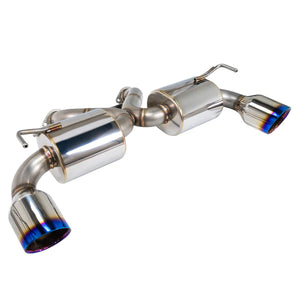Remark Nissan 370Z V2 Y-Back Sports Touring Exhaust w/Burnt Stainless Steel Double Wall Tip + Mid Pipe - GUMOTORSPORT