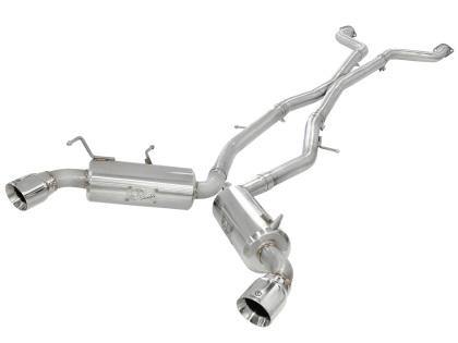 aFe Takeda 2.5inch SS Exhaust Cat-Back 09-13 Nissan 370Z V6 3.7L Polished Tips - GUMOTORSPORT