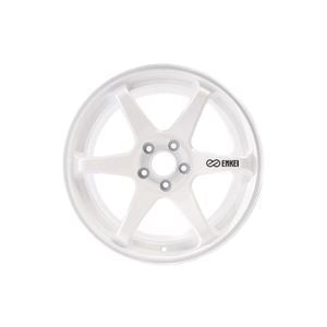 Enkei T6R 18x9.5 38mm Offset 5x114.3 Bolt Pattern 72.6 Bore Vanquish White Wheel